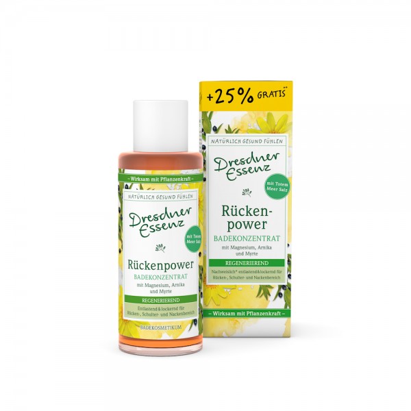 Dresdner Essenz Gesundheitsbad "Rückenpower" Magnesium/Arnika/Myrte 125 ml