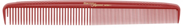 HERCULES C4 rot Haarschneidekamm 7&quot; Carbon Kamm