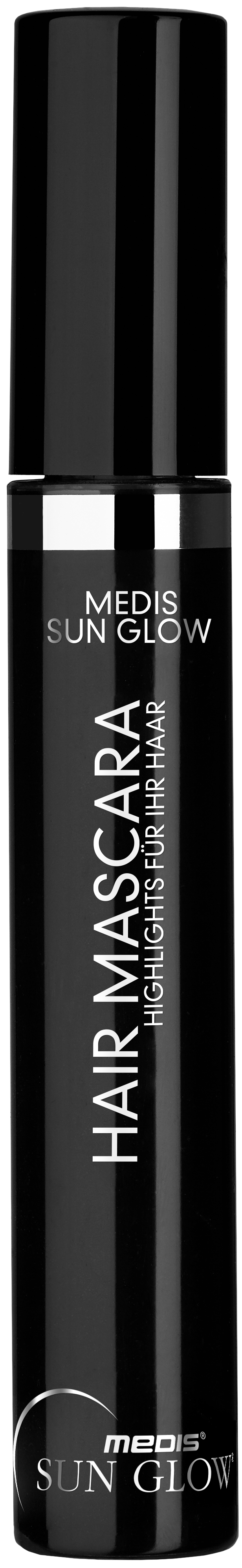 Medis Sun Glow Hair Mascara schwarz HaarMascara MakeUp Puder Farbenwelt Haarfritzen