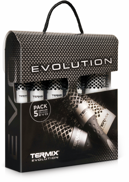 Termix Evolution Basic Large 5er-Pack Rundbürsten-Set