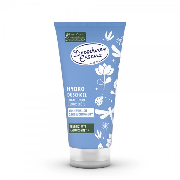 Dresdner Essenz Duschgel Bio-Aloe Vera Lotusblüte (Hydro) 200 ml