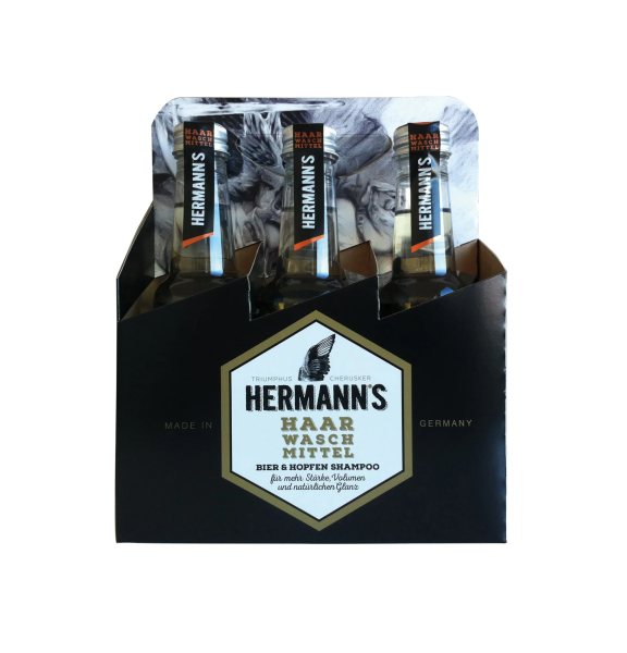 Hermanns Bier und Hopfenshampoo Sixpack