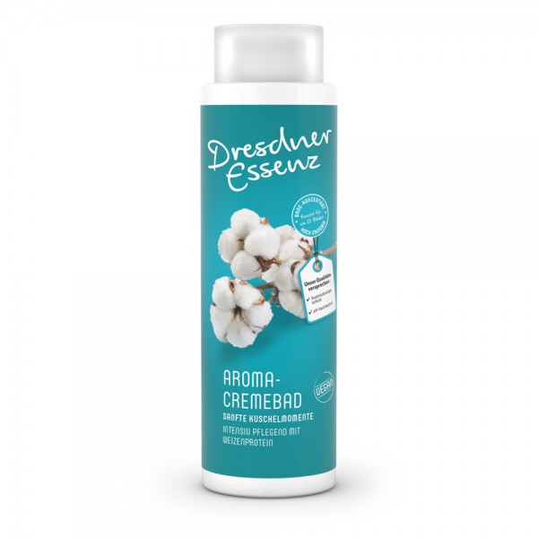 Dresdner Essenz Aroma-Cremebad Sanfte Kuschelmomente Baumwollblütenduft 400 ml